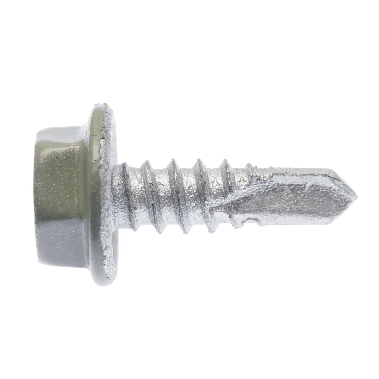 Buiildex Metal C4 HexHead No Seal Tek Screws 10g x 16mm Pale Eucalypt Bx100