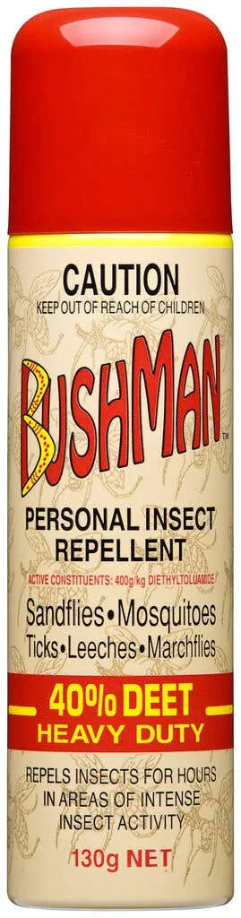 Bushman Ultra Aerosol 40% Deet Personal Insect Repellent 130g