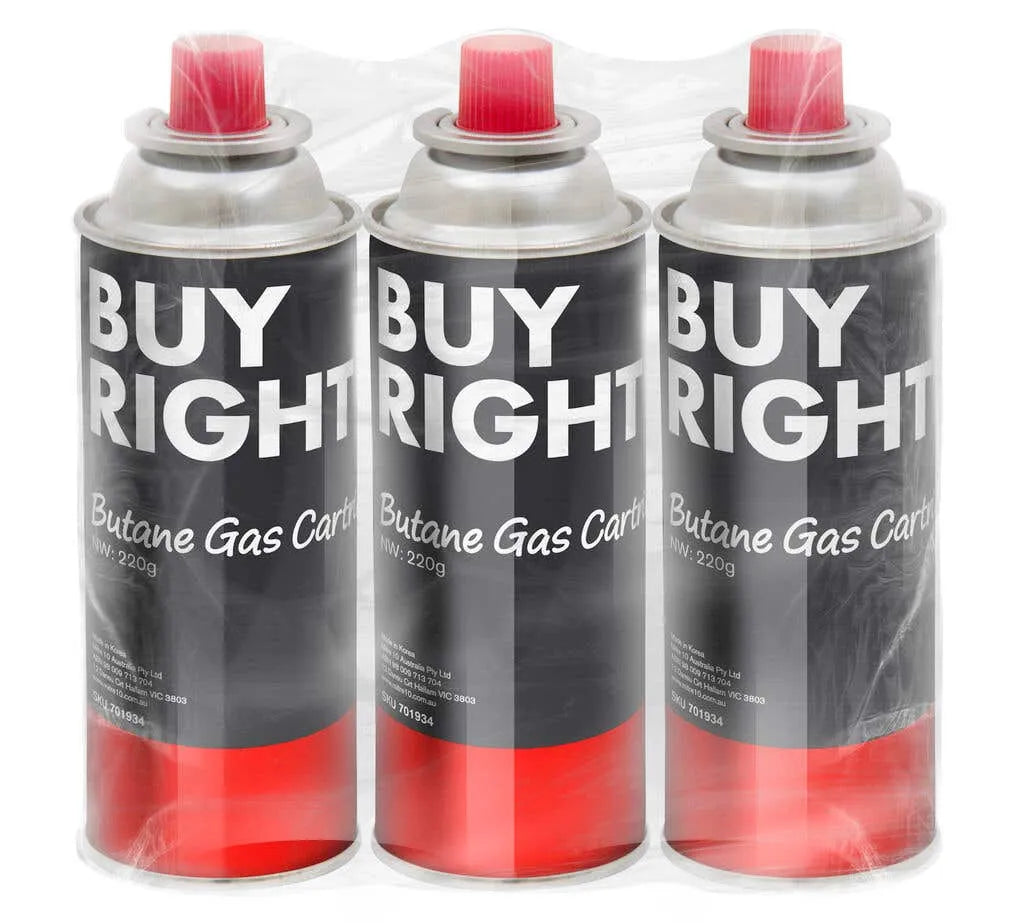 Buy Right Butane Cartridge - 3 Pack