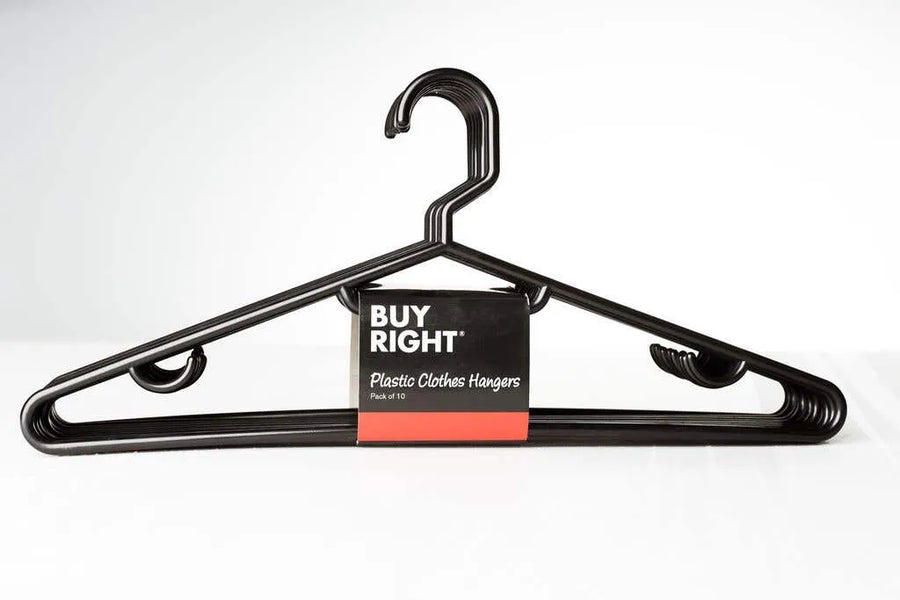 Buy Right Clothes Hanger Plastic - 10 Pack