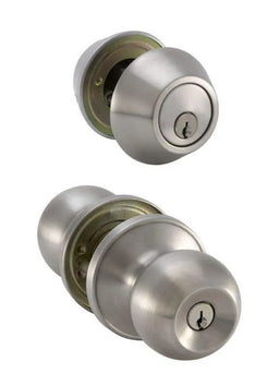 Buy Right Combination Entry Knob Set Stainless Steel