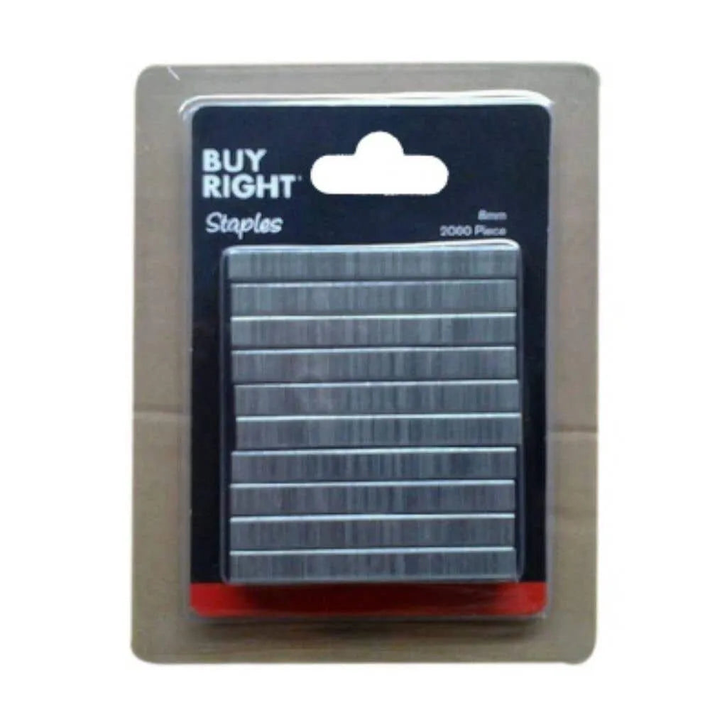 Buy Right Staples 8mm - 2000 Pack
