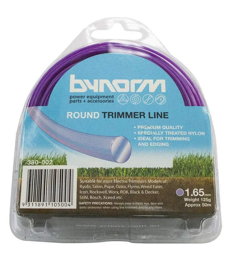 Bynorm Round Whipper Snipper Cord Purple 1.65mm 125g