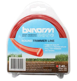 Bynorm Round Whipper Snipper Cord Red 2.4mm 125g