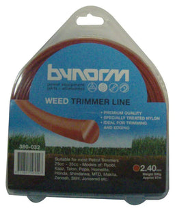 Bynorm Round Whipper Snipper Cord Red 500g 2.4mm
