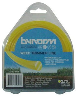 Bynorm Round Whipper Snipper Cord Yellow 2.7mm 250g