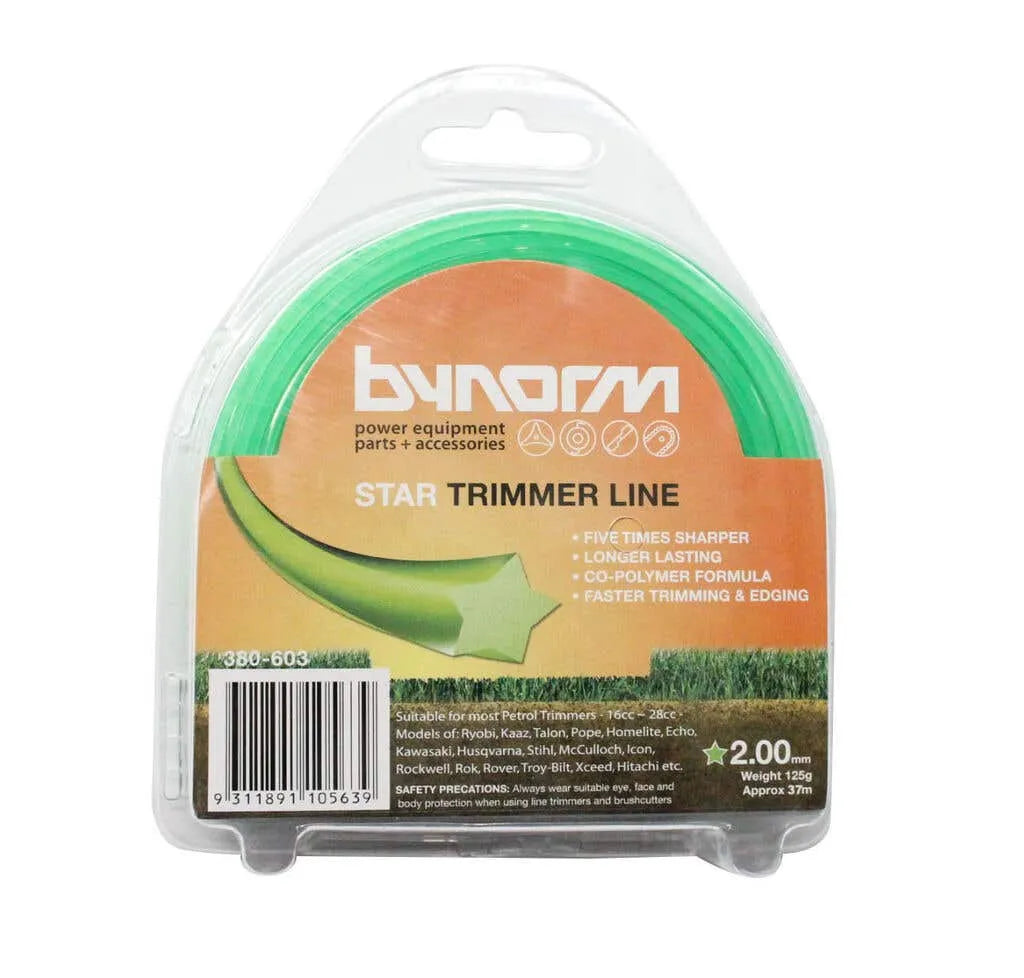 Bynorm Star Whipper Snipper Cord Green 2.0mm 125g