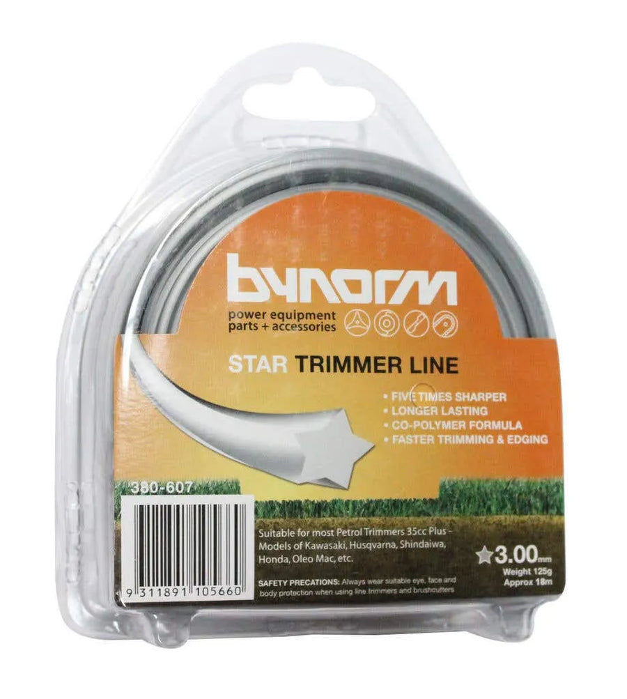Bynorm Star Whipper Snipper Cord Grey 3.0mm 125g
