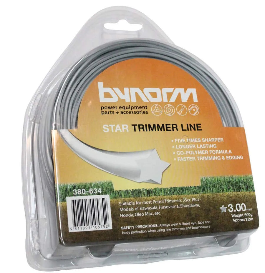 Bynorm Star Whipper Snipper Cord Grey 3.0mm 500g
