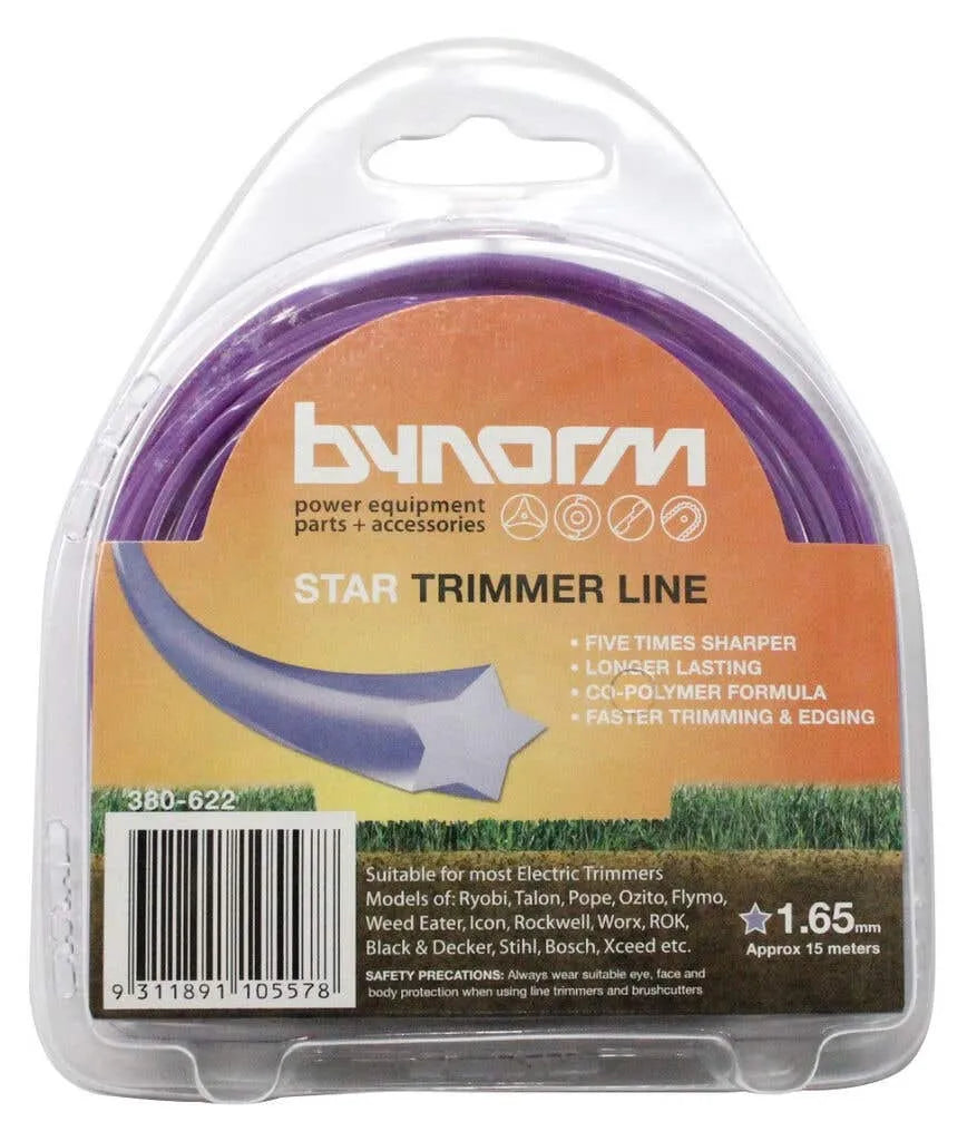 Bynorm Star Whipper Snipper Cord Purple 1.65mm x 15m