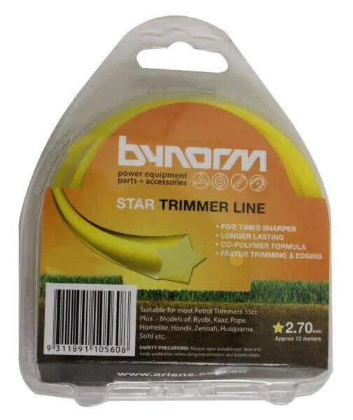 Bynorm Star Whipper Snipper Cord Yellow 2.7mm 500g