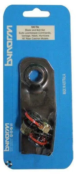 Bynorm Victa Blade & Bolt Set Fits 1974 Onwards 18" (457mm)