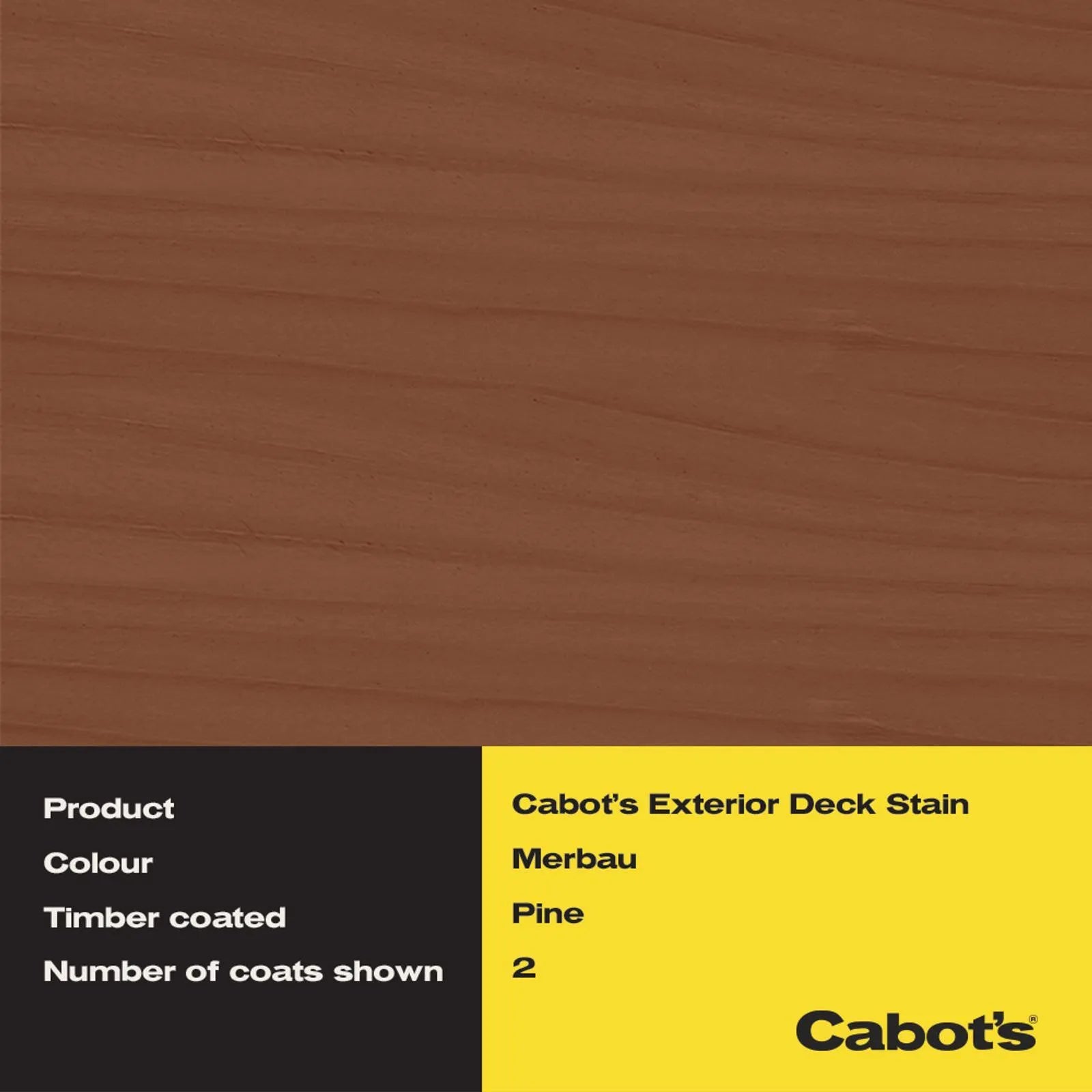 Cabot's 4L Deck & Exterior Merbau Oil Based Timber Stain