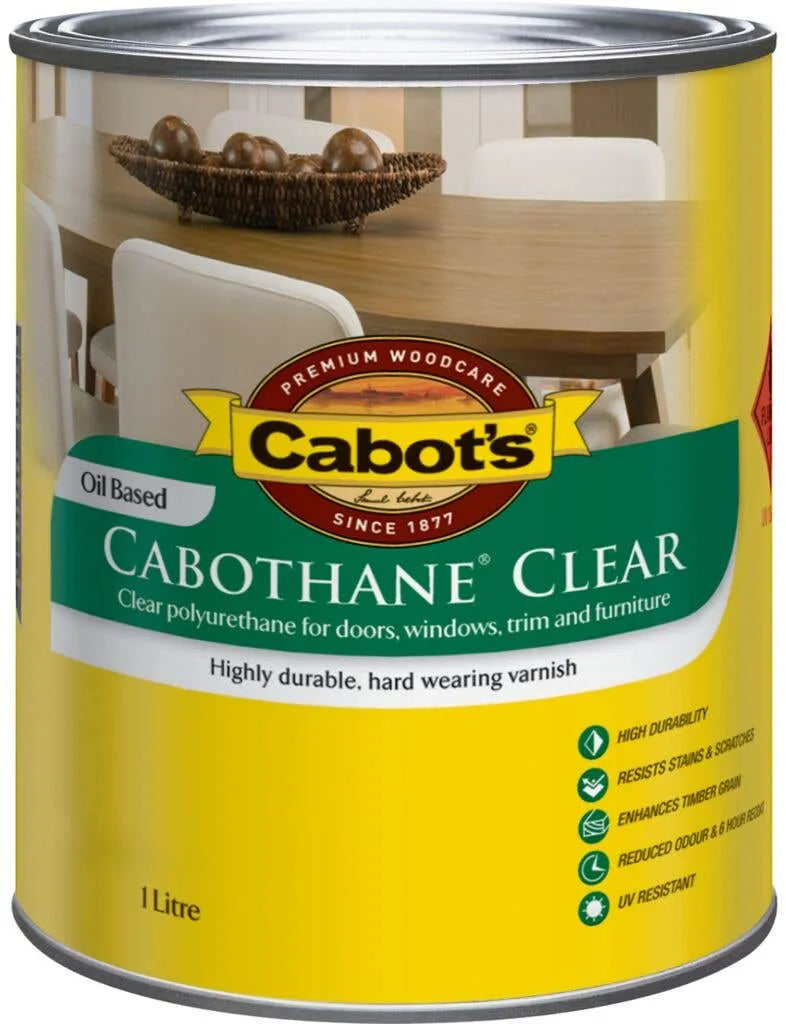 Cabot's Cabothane Oil Based Satin Clear 1L