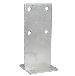 Concealed Support Post T Blade Galvanised Anchor Only 110 x 110 x 10 x 275mm No Cap