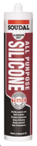 Soudal Silicone All Purpose 300mL Dark Grey - Windspray