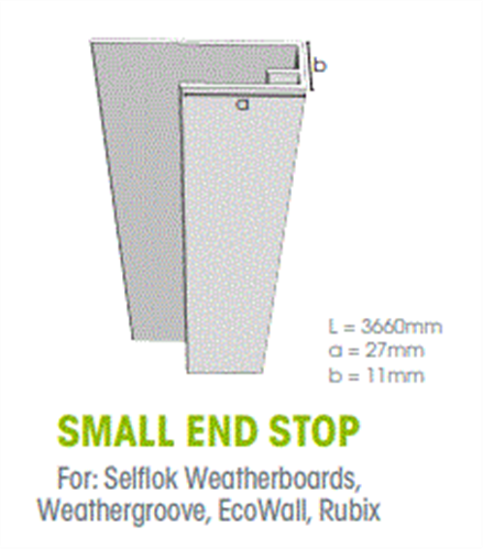 Weathertex Window Surround / End Stop Small 3660mm #150155