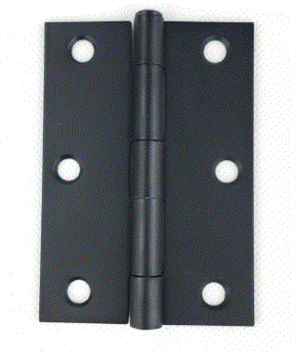Lane Loose Pin Radius Butt Hinge - 2 Pack 90 x 60 x 1.6mm Black Matte