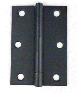 Lane Loose Pin Radius Butt Hinge - 2 Pack 90 x 60 x 1.6mm Black Matte