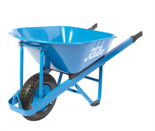 Wheelbarrow Heavy Trade 100L Steel Tray W Flat Free Wheel