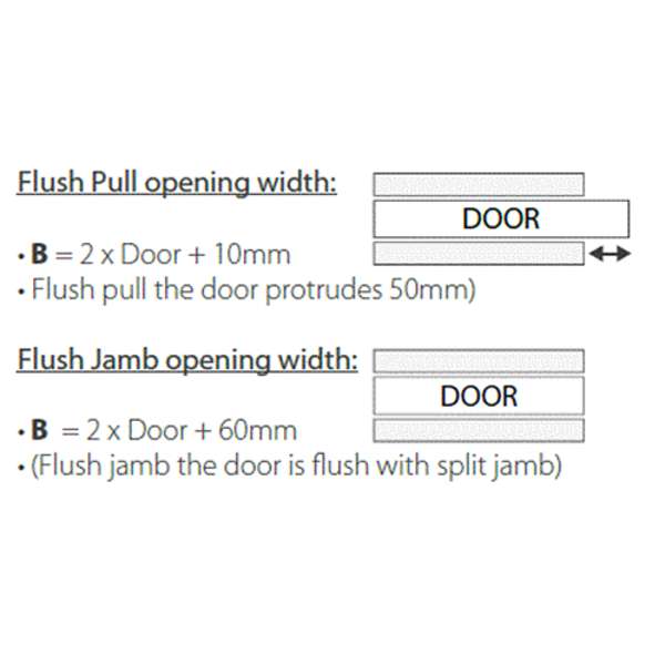 Hume Evolution Timber Cavity Unit for 90mm Stud Flush Pull Door 2340 x 770 x 35mm