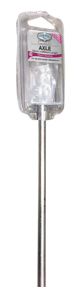 Cold Steel Axle with Adjustable Plates & Axle Caps 600 x 10mm