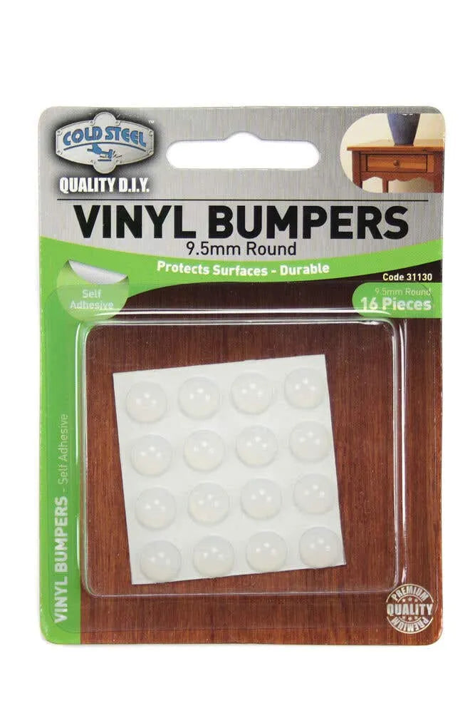Cold Steel Round Vinyl Bumpers Opaque 9.5mm - 16 Pack