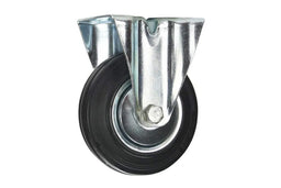 Cold Steel Rubber Fixed Castor Black 125mm