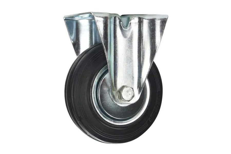Cold Steel Rubber Fixed Castor Black 125mm