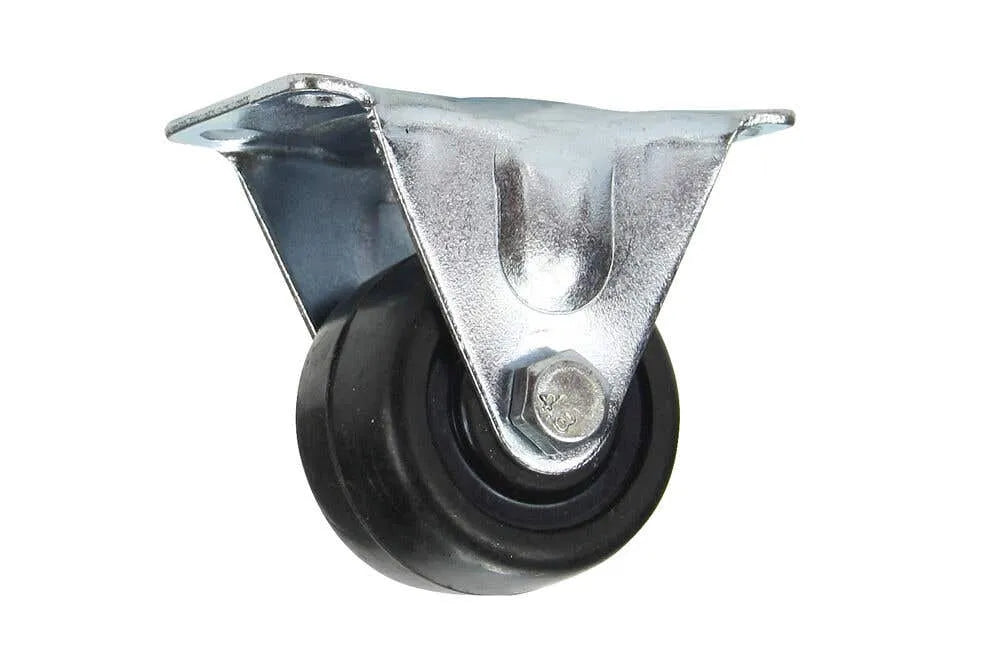 Cold Steel Rubber Fixed Castor Black 40mm