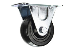 Cold Steel Rubber Fixed Castor Black 75mm