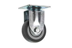 Cold Steel Rubber Fixed Castor Grey 50mm