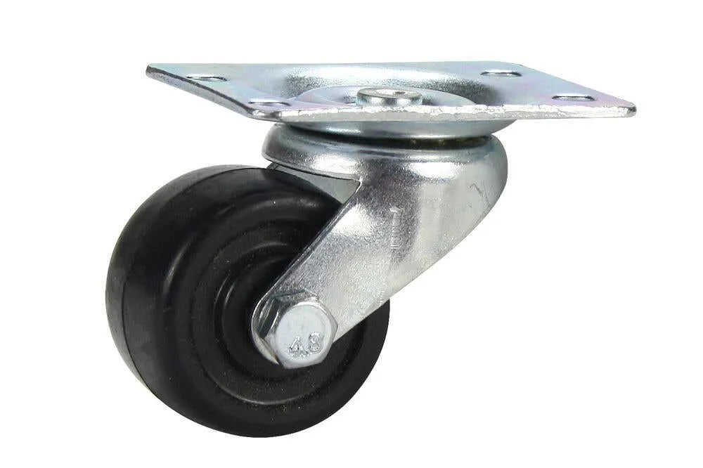 Cold Steel Rubber Swivel Castor Black 40mm