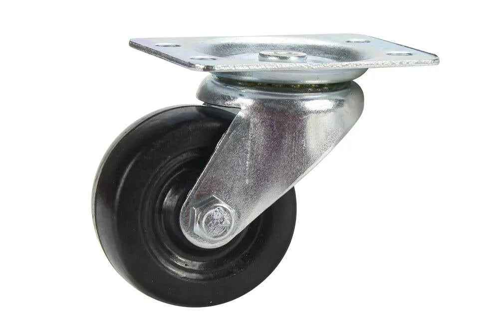 Cold Steel Rubber Swivel Castor Black 50mm