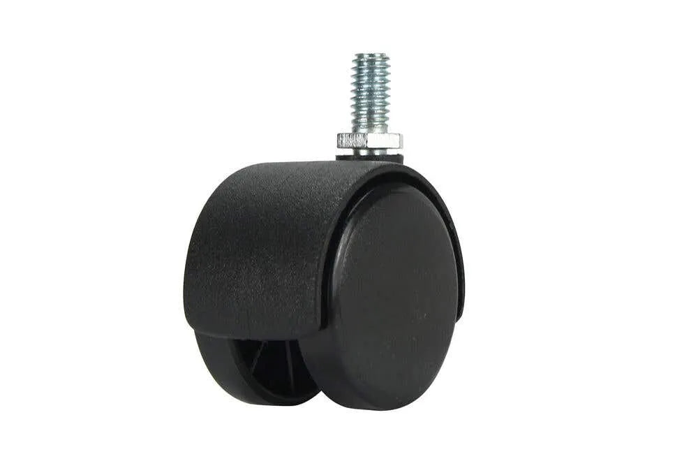 Cold Steel Twin Wheel Hooded Furniture Castor 40mm - 2 Pack