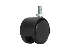 Cold Steel Twin Wheel Hooded Furniture Castor 40mm - 2 Pack