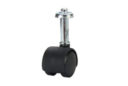 Cold Steel Twin Wheel Hooded Socket Furniture Castor 30mm - 2 Pack