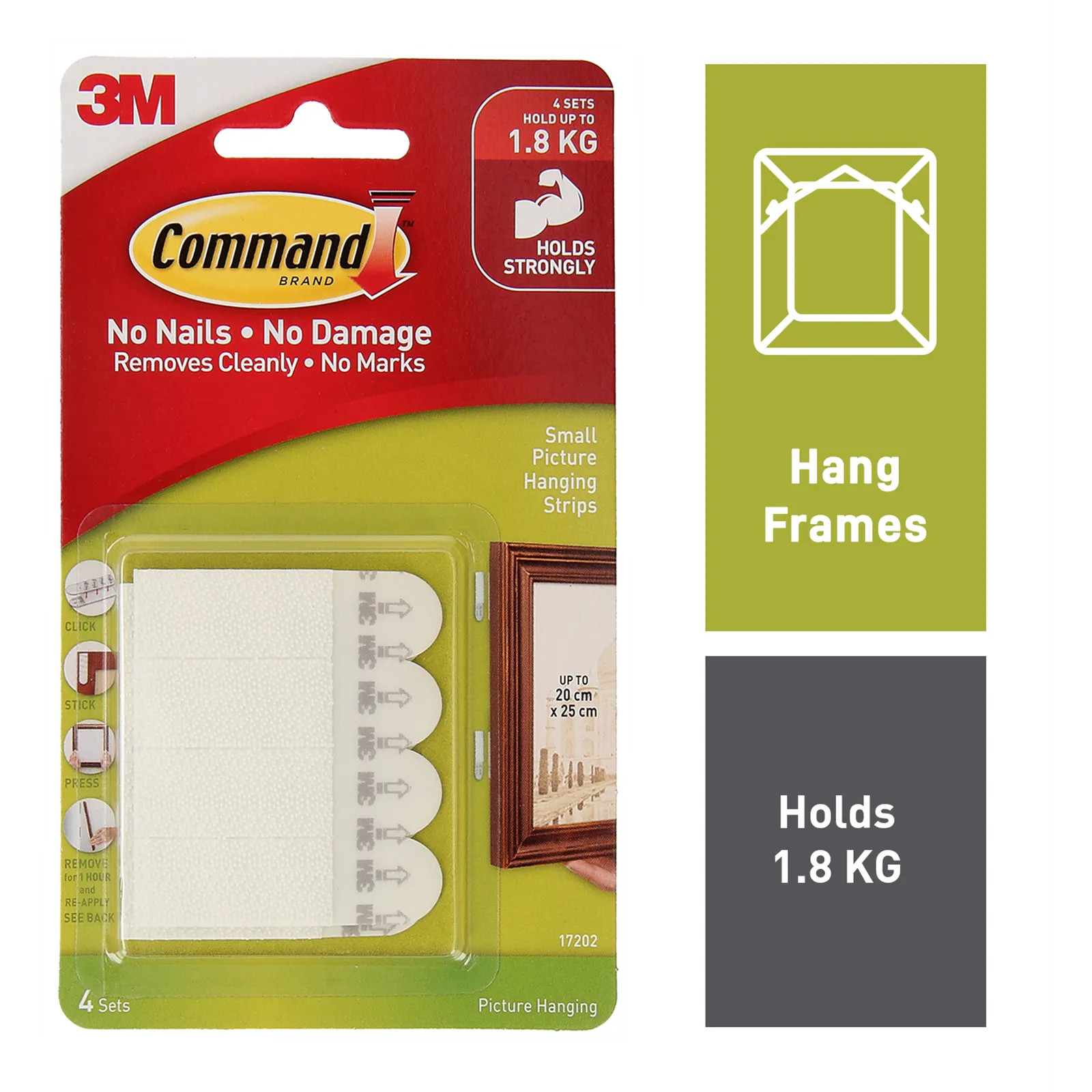 Command Picture Hanging Strips Small - 4 Pack