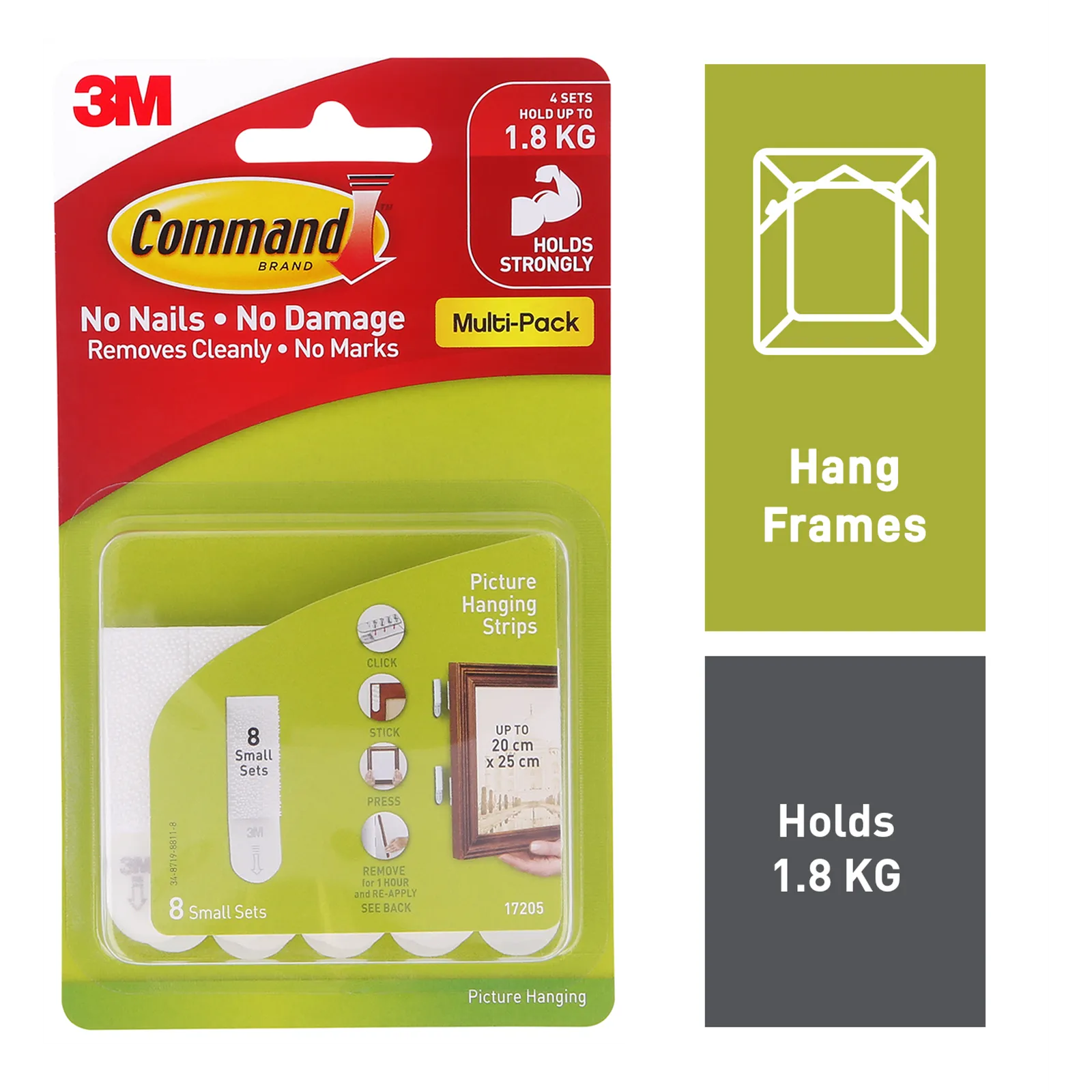 Command Picture Hanging Strips Small - 8 Pack