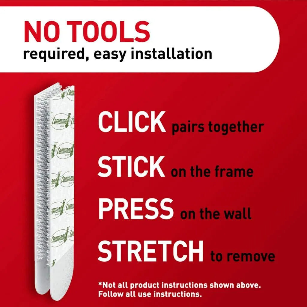 Command Picture Hanging Strips White XL 9kg - 4 Pack