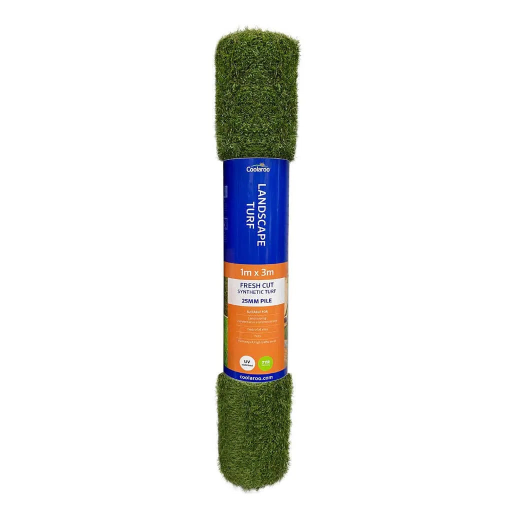 Coolaroo Landscape Synthetic Turf Fresh Cut Roll 25mm x 1m x 3m