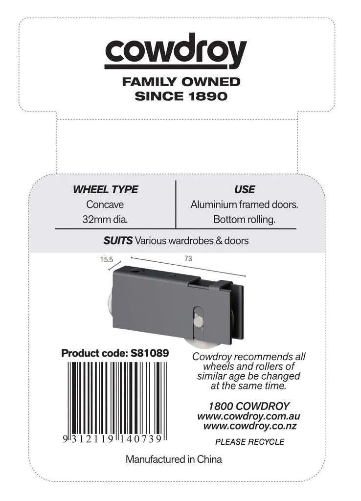 Cowdroy Adjustable Door Carriage with Capacity of 40kg S81089