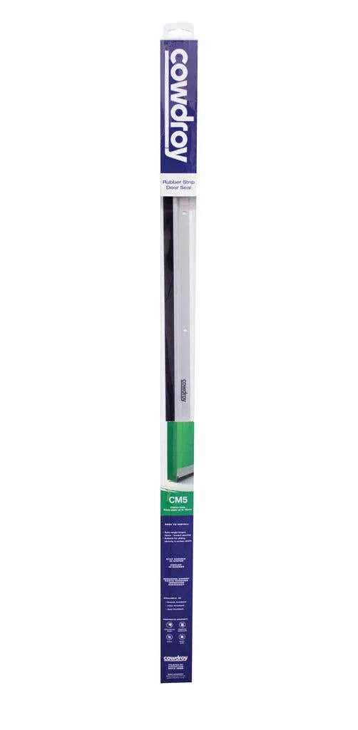 Cowdroy Anodised Rubber Strip Door Seal Clear