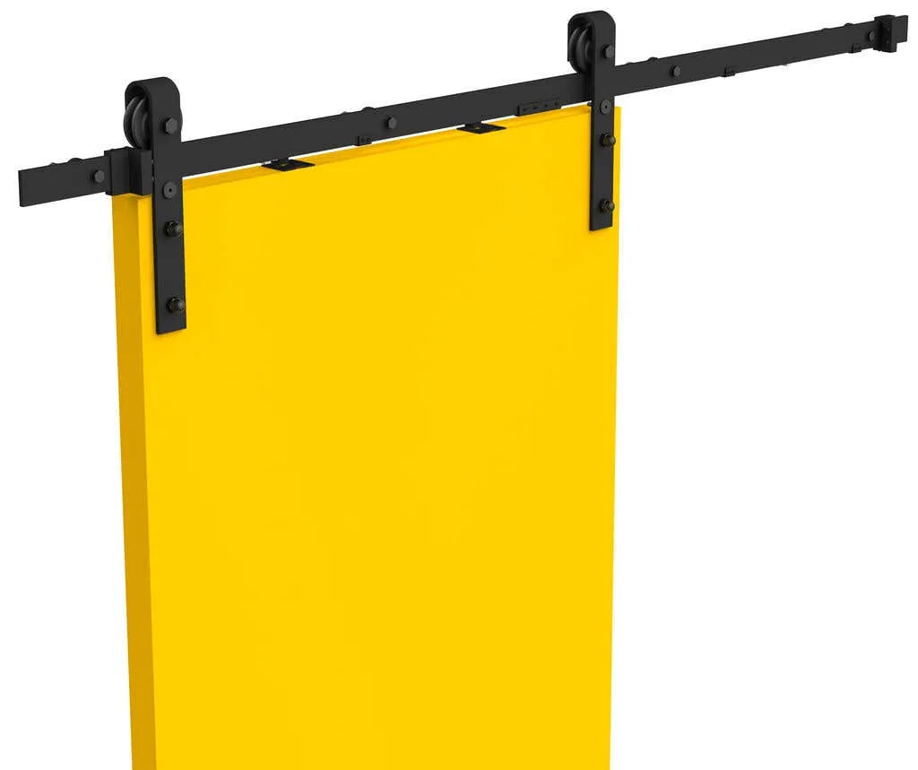 Cowdroy Barn Door Hardware Kit with Side Fix Black 2m