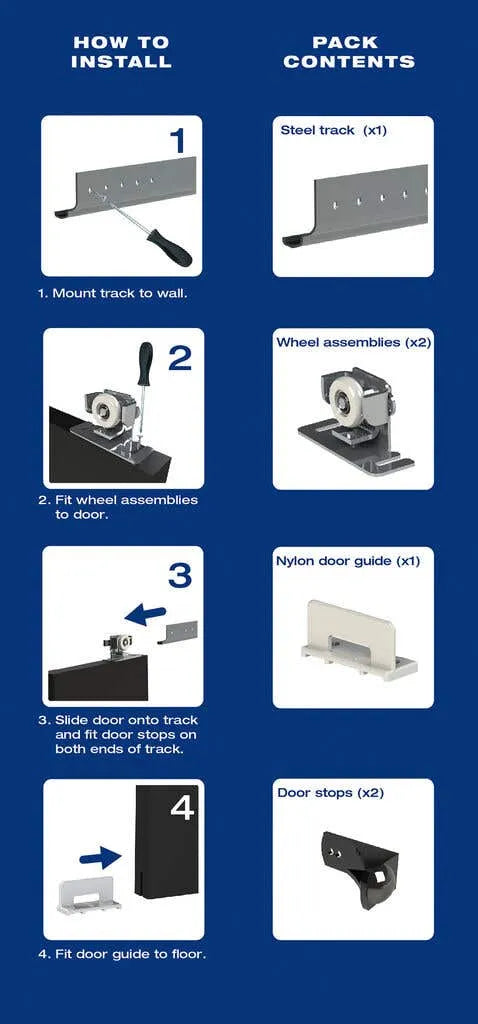 Cowdroy Centurion Heavy-Duty Sliding Door Track 915mm
