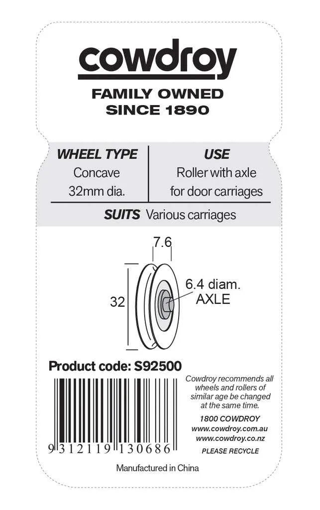 Cowdroy Concave Wheels 32mm