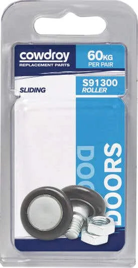 Cowdroy Convex Wheel & Nut 31mm - 2 Pack