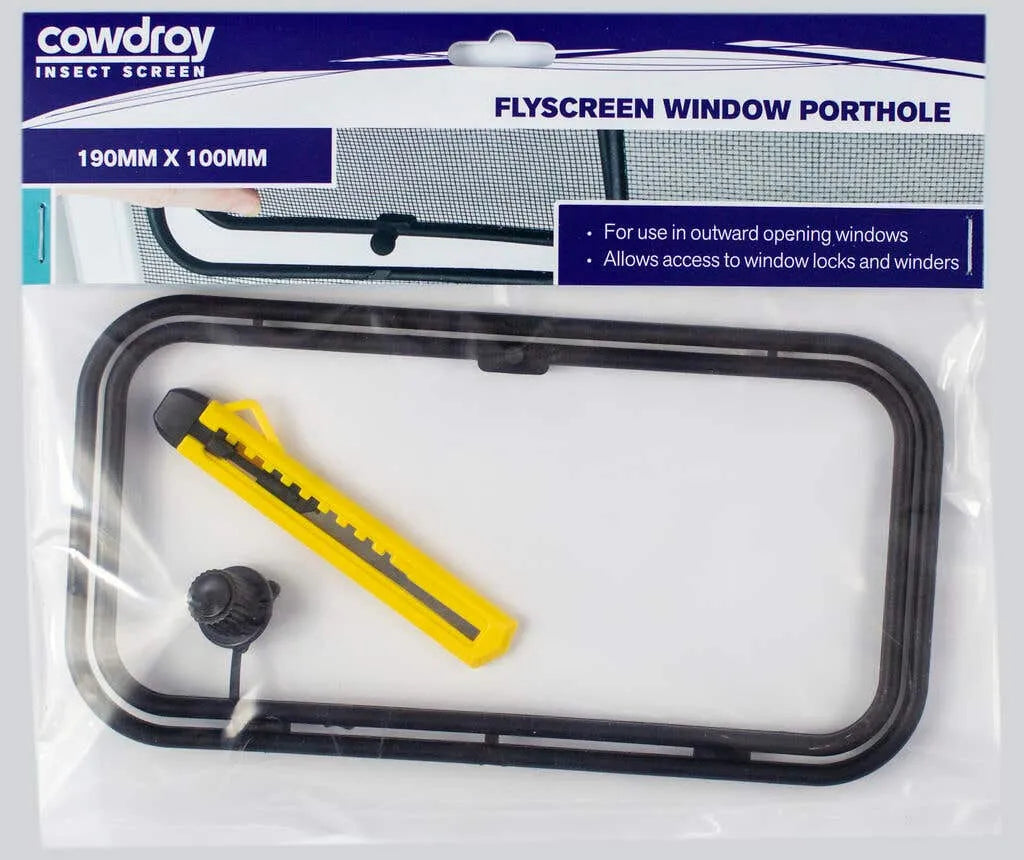Cowdroy Flyscreen Porthole 190 x 100mm