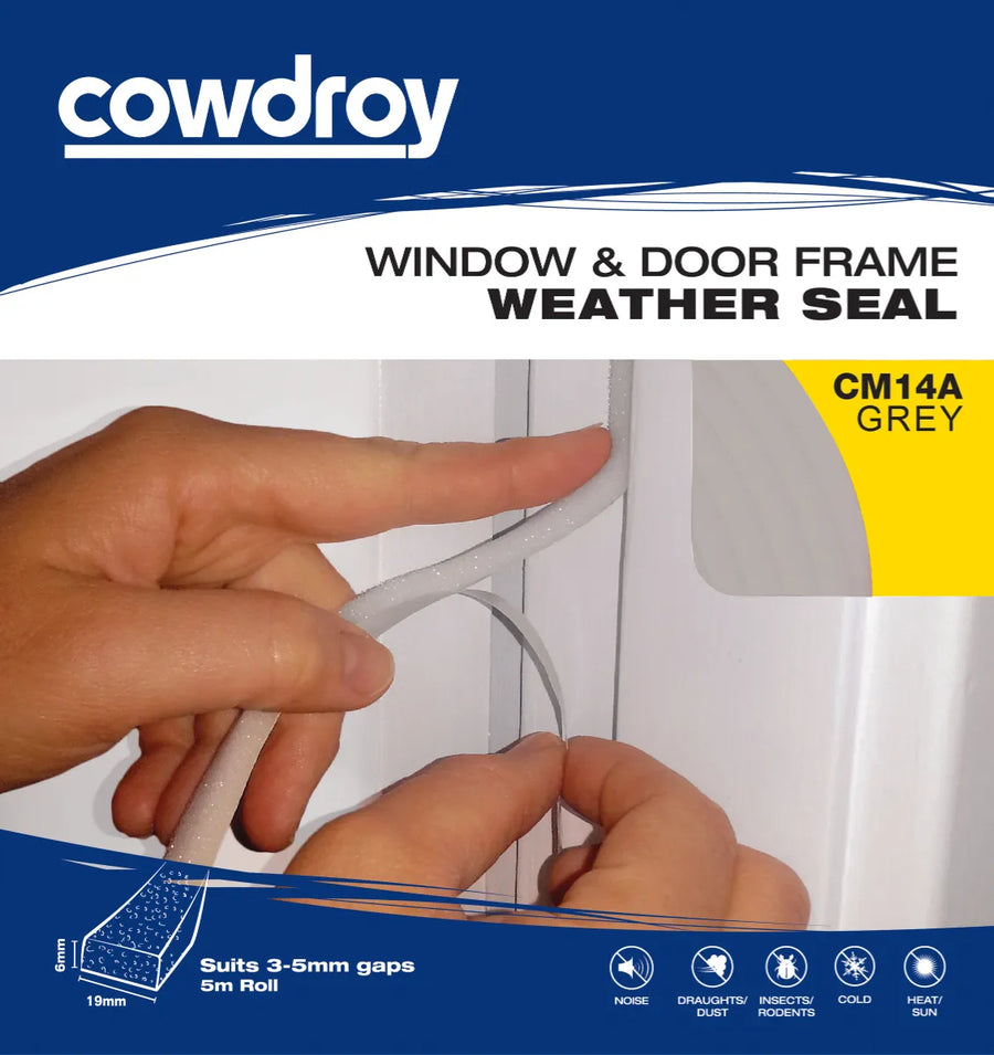Cowdroy Foam Window & Door Weather Seal 6 x 19mm CM14A