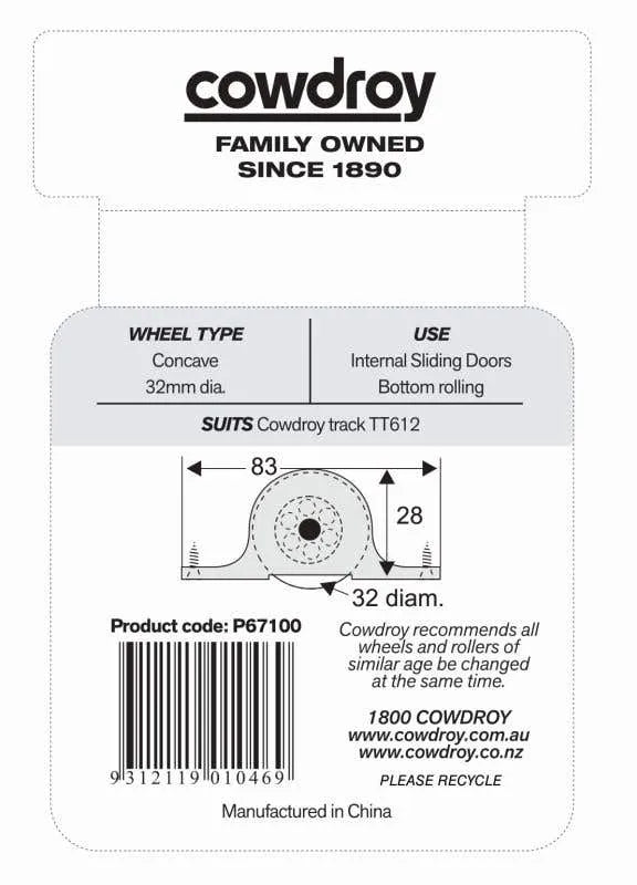 Cowdroy Horizon Sheaves with Screws Pack
